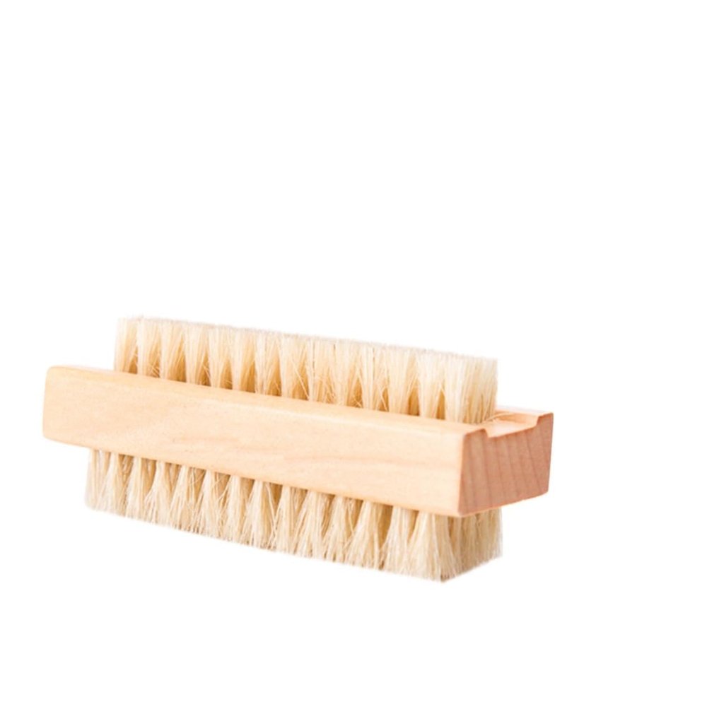 Healeved 5pcs Wood Cleaning Brush Pig Mane Nail Hand Washing Brush for Home Use for Exfoliating Skin and Removing Dirt from Fingernails