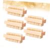 Healeved 5pcs Wood Cleaning Brush Pig Mane Nail Hand Washing Brush for Home Use for Exfoliating Skin and Removing Dirt from Fingernails view 4