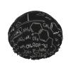 Abstract Science Chemistry Illustration 3D Print women Shower Caps Bath Cap Reusable Waterproof Double Layers Hair Cap Comfort view 1