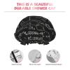 Abstract Science Chemistry Illustration 3D Print women Shower Caps Bath Cap Reusable Waterproof Double Layers Hair Cap Comfort view 4