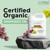 PUROLEO Organic Certified USDA Grapeseed Oil 32 Fl Oz/946 ML (Packed in Canada)  100% Natural Moisturizer & Organic Carrier Oil for Hair, Skin, Body, Massage, Baby Care, Beauty & DIY Blends view 4