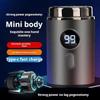 Mini Portable Electric Shaver for Men | Waterproof Fast Charging Pocket Razor with Digital Display, Travel Size Grooming Gift (Gold) view 2