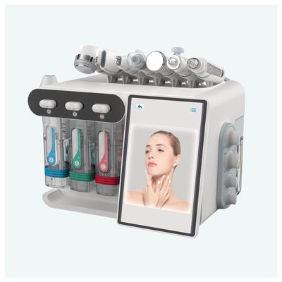 Hydro Oxygen Professional Facial Machine for Spa,Skin Care Device with 10inch LCD Touch Screen,Skin Hair Analyzer,8 in 1 Multi Functional Body Equipment for Home and Beauty Salon