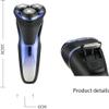 Lsrwhnyy Electric Shavers for Men, Electric Shaver Professional Razor Waterproof Beard Trimmer Rotary 3D Floating Shaving Rechargeable Electric for Men view 2