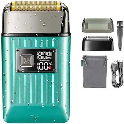 Lsrwhnyy Electric Shavers for Bald Men, Electric Shaver Professional Razor Beard Trimmer Shaving Machine Waterproof Rechargeable Foil Shaver
