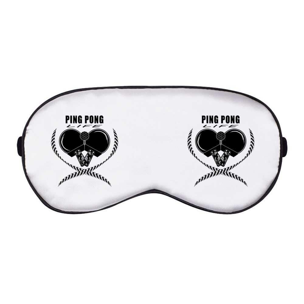 Azeeda 'The Heart of Table Tennis' Sleep/Travel Eye Mask (EY00028423)