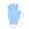 NOLITOY 3pairs Finger Back Scrubbing Gloves Spa Exfoliating Mitt for Dead Skin Removal Heavy Duty Bath Scrub Glove view 2