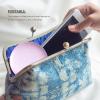 Portable Keychain Mini Makeup Mirror Folding Double-Sided Handheld Mirror for Travel Compact Round Design Keyring Pendant view 4