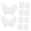 MUSISALY 12pairs Cotton Gloves for Moisturizing of Fingerless White Cotton Gloves for Dry Hands Comfortable and Breathable for Women and Men view 1