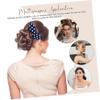 AUTSUPPL 4pcs No Curlers for Long Hair Hair Bun Maker Twist Clips Lazy Bun Maker for Women Colors view 3