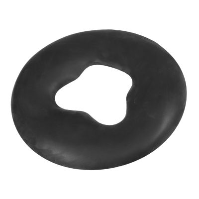 FOMIYES Silicone Face down Pillow for Massage Beds Soft Comfortable Beauty Salon Cushion for Facial Spa for Relaxation and Prolonged Use Black O-shaped Design