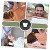 FOMIYES Silicone Face down Pillow for Massage Beds Soft Comfortable Beauty Salon Cushion for Facial Spa for Relaxation and Prolonged Use Black O-shaped Design view 3