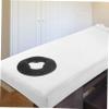 FOMIYES Silicone Face down Pillow for Massage Beds Soft Comfortable Beauty Salon Cushion for Facial Spa for Relaxation and Prolonged Use Black O-shaped Design view 4