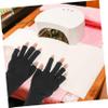 Beatifufu 2pcs Uv Half-Finger Gloves for Gel Nail Manicure Lightweight and Wear-Resistant for and Outdoor Activities view 2