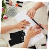 Beatifufu 2pcs Uv Half-Finger Gloves for Gel Nail Manicure Lightweight and Wear-Resistant for and Outdoor Activities view 3