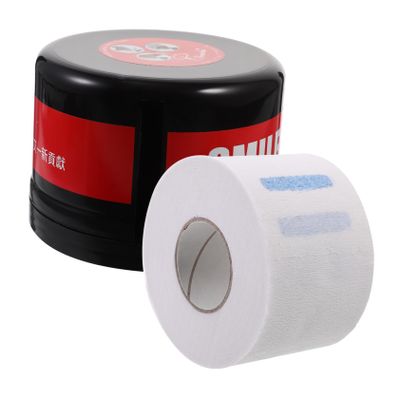 Beatifufu Professional Hair Salon Barber Neck Strip Paper Box Neck Strip Holder Paper Band Dispenser Haircut Styling Tool