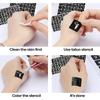 12 Henna Stencils with Black and Maroon Henna - Design Varies view 2