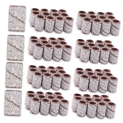 minkissy 100pcs Nail Sanding Bands Grinding Head Polisher for Electric Drills Nail Art Accessories Manicure Pedicure