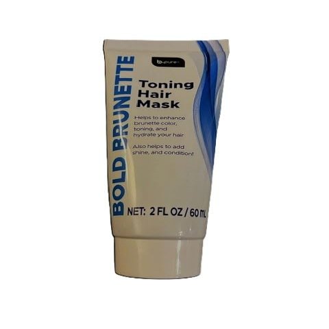 Bold Brunette Toning Hair Mask, Color Enhancing Treatment, Hydrating and Shine Boosting Formula, 2 fl oz