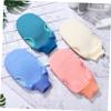 ASAKKURA 8pcs Elastic Cuff Design Exfoliating Mittens Deep Cleansing Body Scrub Gloves Reusable for Shower view 2