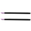 Bloepum 2X Black Quartz Scrubs Stone Cuticle Stick Pen Cuticle Nail Art Pusher Spoon Cut Nail Pusher Manicure Care Tools view 1