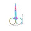 VINTORKY 2pcs Nose Hair Scissors Rounded Tips for Trimming Facial Hair Eyebrows Portable Grooming Tools for Home Use view 2