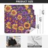 Yoogain Customizable Autumn Flowers Sunflower PurpleTravel Cosmetic Bag Cloth Magic Self-Adhesive Toiletry Organizer Travel Wrap 21.7 X 21.7 Wrapper Organizer Bags For Women view 2