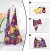 Yoogain Customizable Autumn Flowers Sunflower PurpleTravel Cosmetic Bag Cloth Magic Self-Adhesive Toiletry Organizer Travel Wrap 21.7 X 21.7 Wrapper Organizer Bags For Women view 3