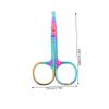 ASAKKURA 2pcs Round Tip Nose Hair Scissors and Beard Shears for Quick Trimming of Facial Hair Eyebrows and Compact Design Nonslip Grip view 2
