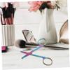 ASAKKURA 2pcs Round Tip Nose Hair Scissors and Beard Shears for Quick Trimming of Facial Hair Eyebrows and Compact Design Nonslip Grip view 3