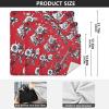 Yoogain Customizable Red Guitar RoseTravel Pouchs Cloth Portable Cosmetic Travel Bag Organizer Wrap 21.7 X 21.7 Wrapper Organizer Bags For Women view 2