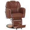 BarberPub Classic Barber Chair, Both Sides Hand Levers for Left-Handed Users, All Purpose Hydraulic Reclining Salon Chair of Hair Stylist, Barbershop, 9274 (Brown) view 1