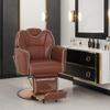 BarberPub Classic Barber Chair, Both Sides Hand Levers for Left-Handed Users, All Purpose Hydraulic Reclining Salon Chair of Hair Stylist, Barbershop, 9274 (Brown) view 2
