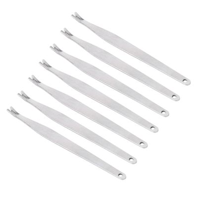 PLAFOPE 40pcs Dead Skin Forks Pedicure Tools for Nail Cuticle Tool Callus Remover Chrome Polish Stainless Steel