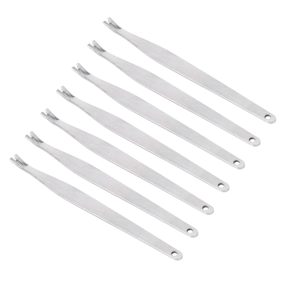 PLAFOPE 40pcs Dead Skin Forks Pedicure Tools for Nail Cuticle Tool Callus Remover Chrome Polish Stainless Steel