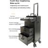 LaYaQbin Makeup Train Case Makeup Station, Makeup Organizer Beauty Rolling Case with Universal Wheels and Key Locks Portable Makeup Station Makeup Trolley Beauty Travel Suitcase Cosmetic view 2
