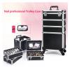 LaYaQbin Makeup Train Case Beauty Trolley Case, Makeup Trolley Makeup Case Professional Aesthetic Manicure Artist Suitcase Wheeled Roll Luggage Beauty Cosmetics Trolley Tool Box view 3