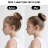 SWEET VIEW Hair Wax Stick & Slick Back Hair Brush for Tame Flyaways, Frizz, Sleek Ponytail, Buns | Pomade/Balm/Gel Stick for Woman, Styling Accessories for Girls view 2