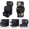 Makeup Train Case Drawer Canvas Vanity Case, Beauty Makeup Train Case Travel Trolley Cosmetic Bag Rolling Organizer Vanity Box, Professional Make up with Drawers, Luggage Suitcase for Hairdresser view 4