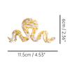 Fancy Golden Snake Hair Clip,Novelty Acetate Claw Clips,Small Hair Clips for Women,Funny Hair Clips view 2