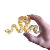 Fancy Golden Snake Hair Clip,Novelty Acetate Claw Clips,Small Hair Clips for Women,Funny Hair Clips view 3