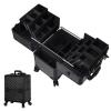 LaYaQbin Makeup Train Case Rolling Makeup Case Professional Makeup Train Case Makeup Artist Travel Organizer, Aluminium Vanity Case, Make Up Artist Train Case view 1