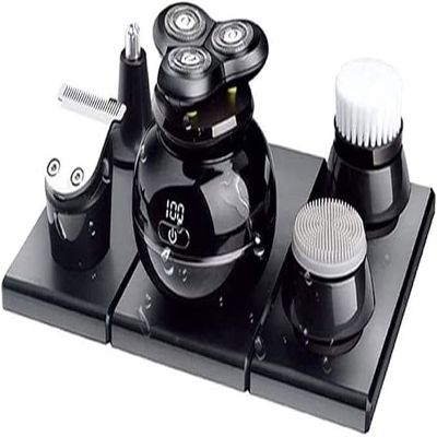 Lsrwhnyy Mens 5-in-1 Electric Head Shaver for Bald Men - Head Shaver for Men - Anti-Pinch - Ergonomic Design - Cordless and Rechargeable