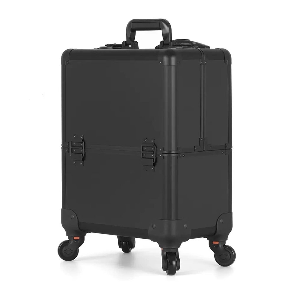 Makeup Train Case Beauty Trolley Case, Cosmetic Train Case Beauty Cosmetic Tools Box Portable Train Case for Travel,Beauty Makeup Train Case Travel Trolley Cosmetic Bag Rolling Organizer Vanity Box,