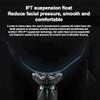 Lsrwhnyy Electric Head Hair Shaver, Men Rotary Shaver Razor, Waterproof Wet/Dry, Rechargeable Cordless USB, LED Display,Black view 4