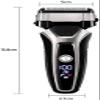 Lsrwhnyy Men's Shaver, USB Rechargeable Electric Shaver Stainless Steel Shaving Machine for Men 3D Triple Floating Blade Razor Shaver Barber Electric view 2