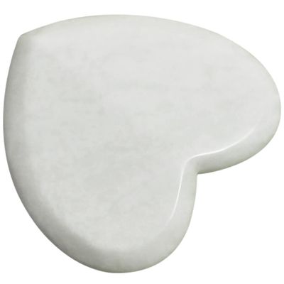 Beatifufu Jade Scraping Massage Tool Heart-shaped Natural Gua Board for Facial Massage Portable and Lightweight Safe for All Skin Types for Home