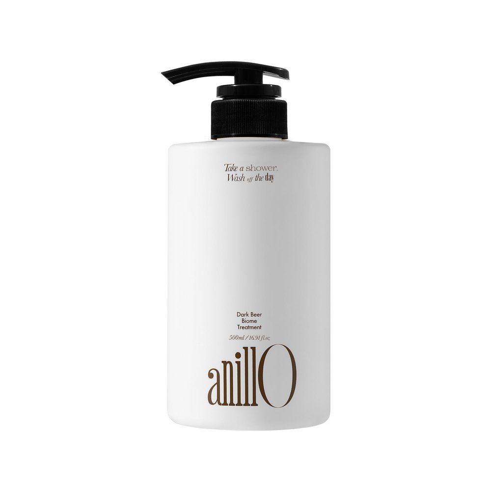 ANILLO Dark Beer Biome Conditioner Treatment Vegan Hair Repair & Strengthening Conditioner with Beer Yeast, Biotin & Amino Acid Complex Soothing & Nourishing Scalp Care 500ml / 16.9 fl oz