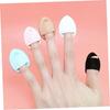 NOLITOY 15pcs Mini Finger Makeup Puff Breathable Drop-shaped Cosmetic Sponges for Powder Wet Dry Use for Face and under Eye Application for Women and Girls view 4