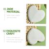 AUTSUPPL Heart Shaped Jade Guasha Board for Facial Massage Safe and Portable Scraping Tool for Face and Eye Care for Neck Relaxation Lightweight and Easy to Carry view 2